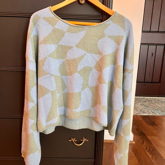 VICI Rowyn Checkered Abstract Sweater - Picture 3 of 9